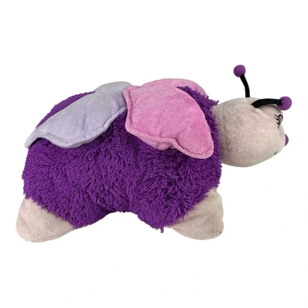 Pee-Wee Pillow Pets Butterfly Purple 11 inch Plush Toy that Turns Into a Pillow